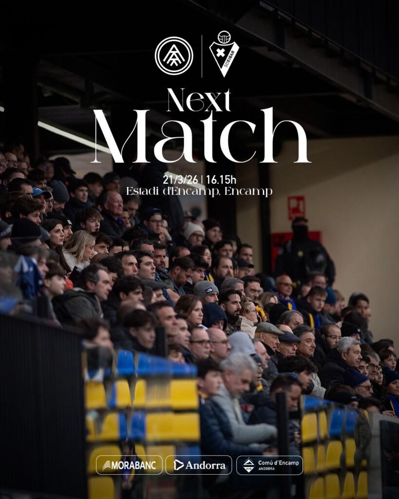 Anunciando el partido del sábado entre el FC Andorra vs SD Eibar