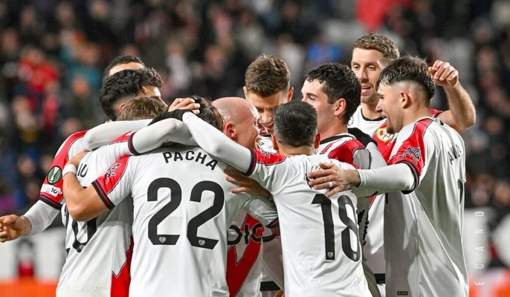 Jugadores del Rayo Vallecano. Fuente: Rayo Vallecano