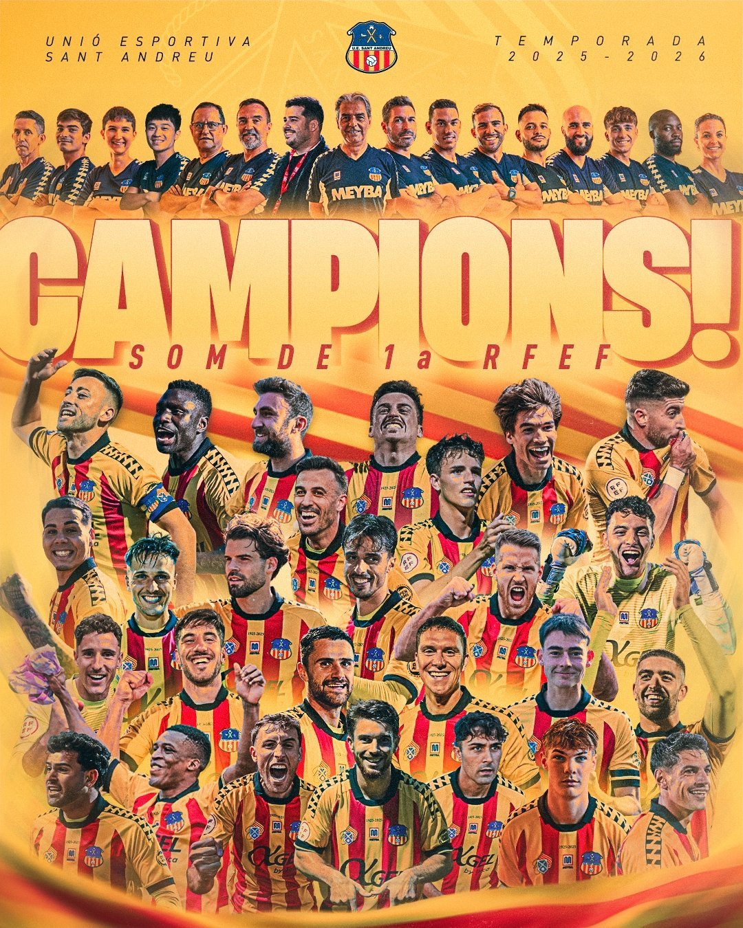 Fotografía de campeones de 2aRFEF