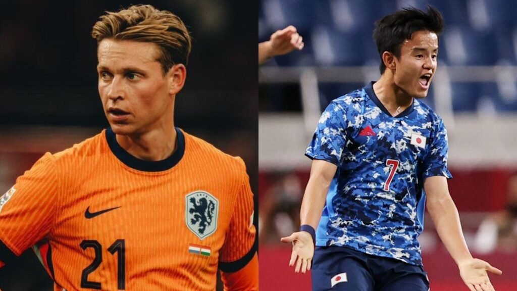 Frenkie de Jong y Take Kubo