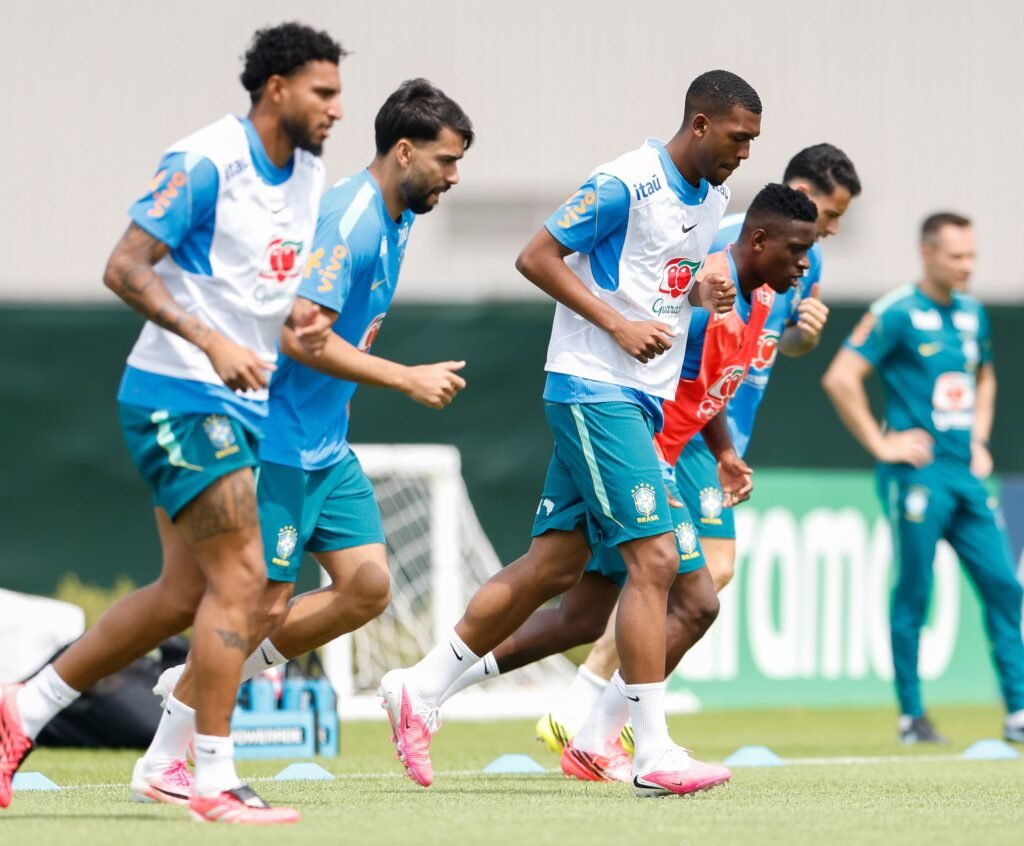 Brasil entrenando en Estados Unidos. (Créditos: Confederação Brasileira de Futebol)