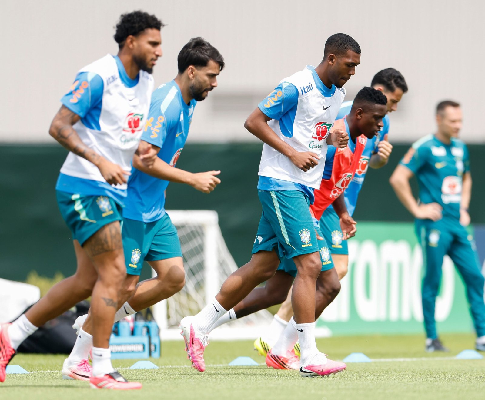 Brasil entrenando en Estados Unidos. (Créditos: Confederação Brasileira de Futebol)