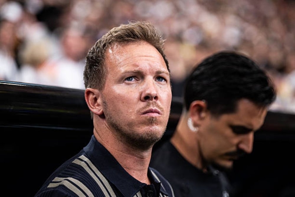 Julian Nagelsmann durante el partido entre Alemania y Curazao