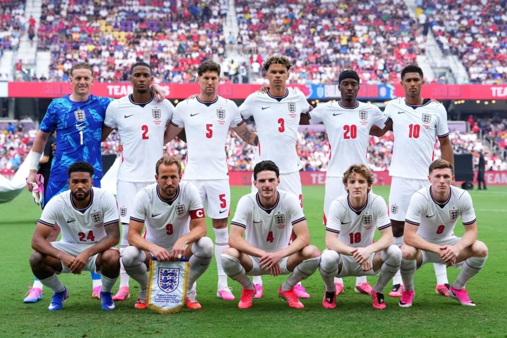 La selección inglesa en un amistoso previo al Mundial. (Créditos: Rich Storry/Getty Images via England Football Team Facebook)