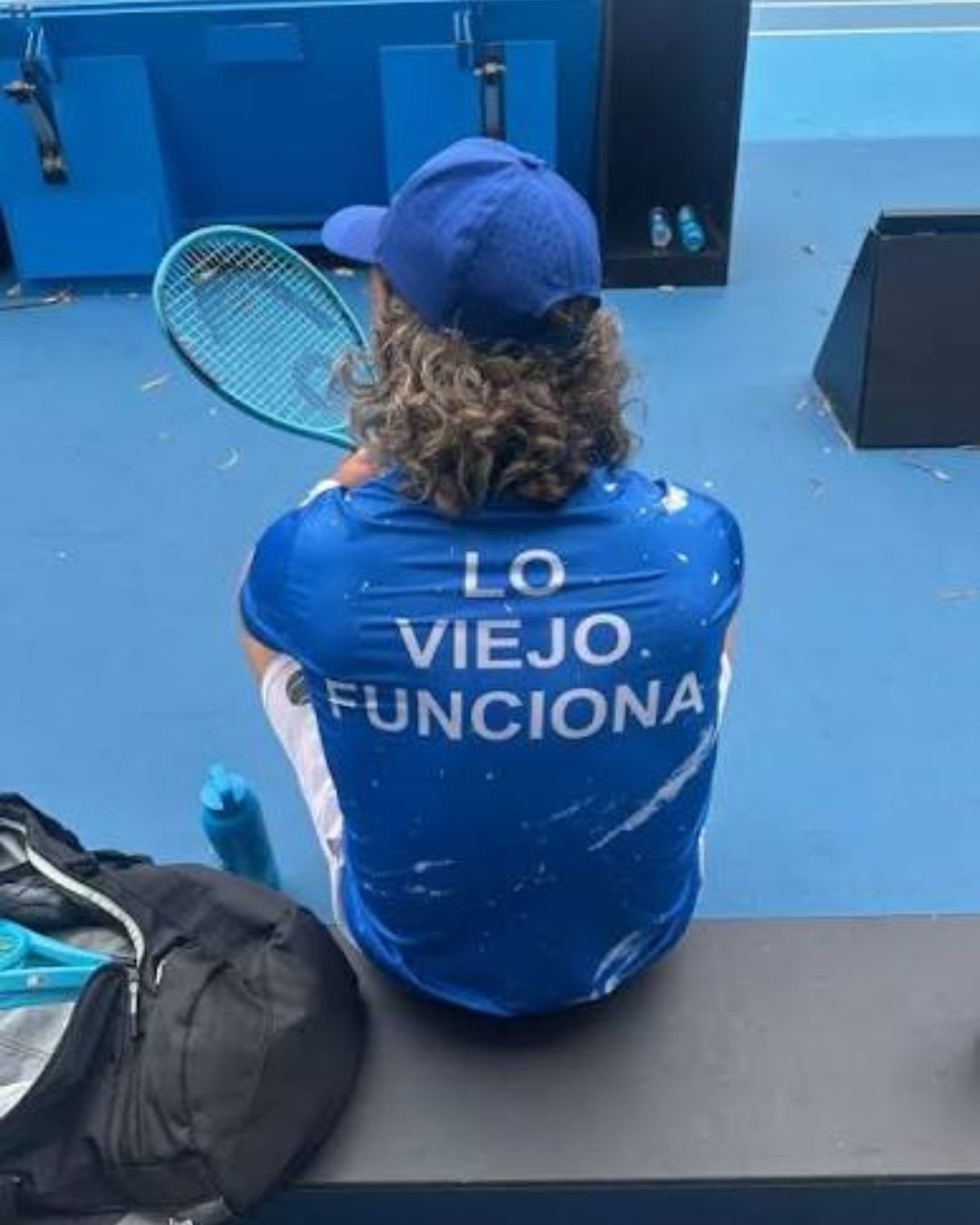 Marco Trungelliti antes de competir para su país por Copa Davis